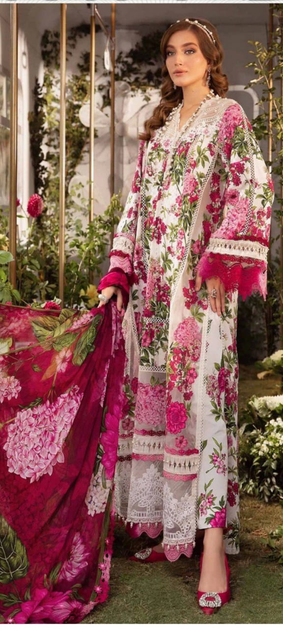 Unstitched Lawn Suit – D9988 – Maria B – Brands